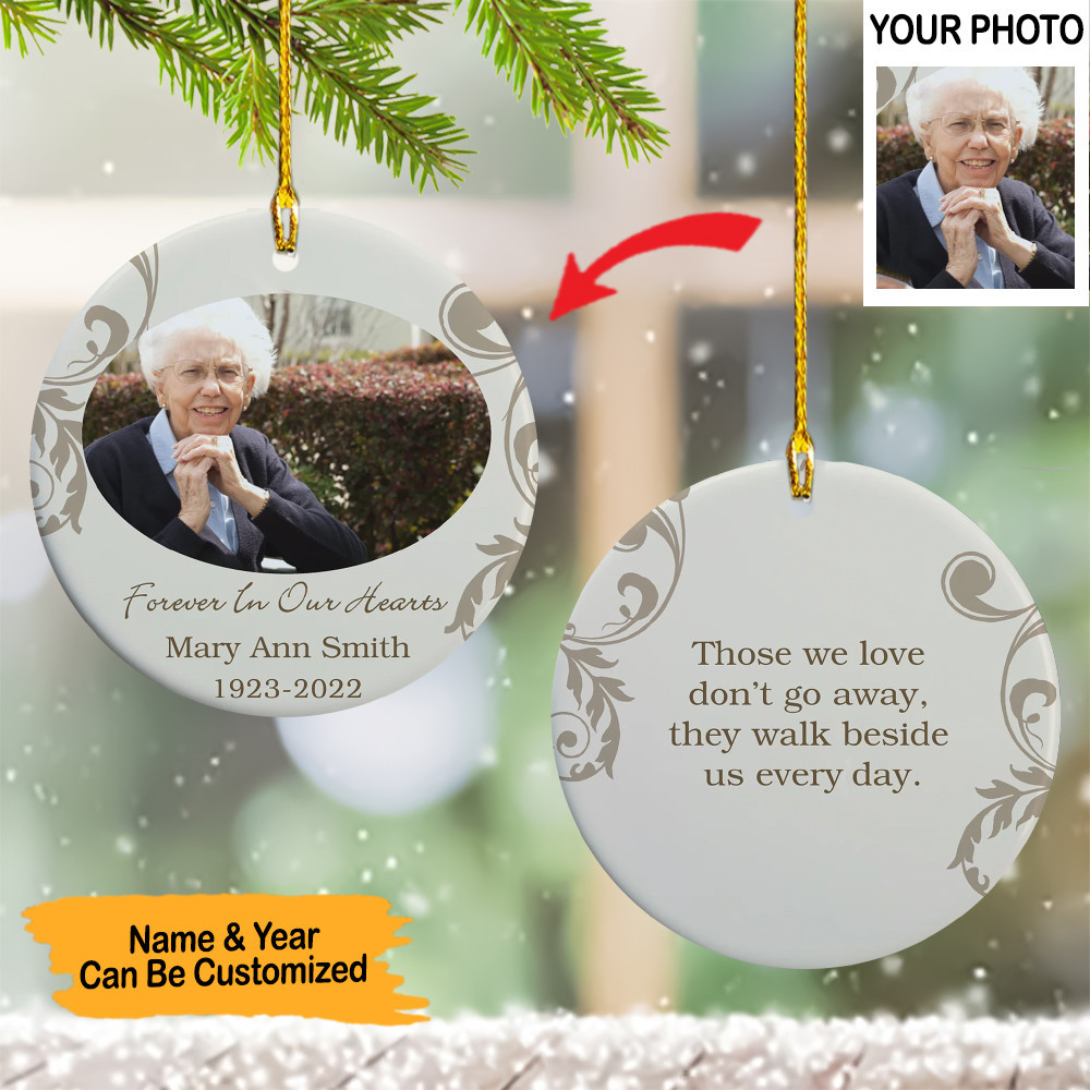 Personalized Photo Memorial Ornament In Loving Memory Ornament 2024 Forever In Our Heart