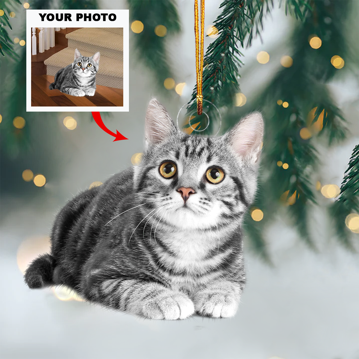 Personalized Photo Mica Ornament Christmas Birthday Gift For Pet Mom Pet Dad Dog Mom Dog 2