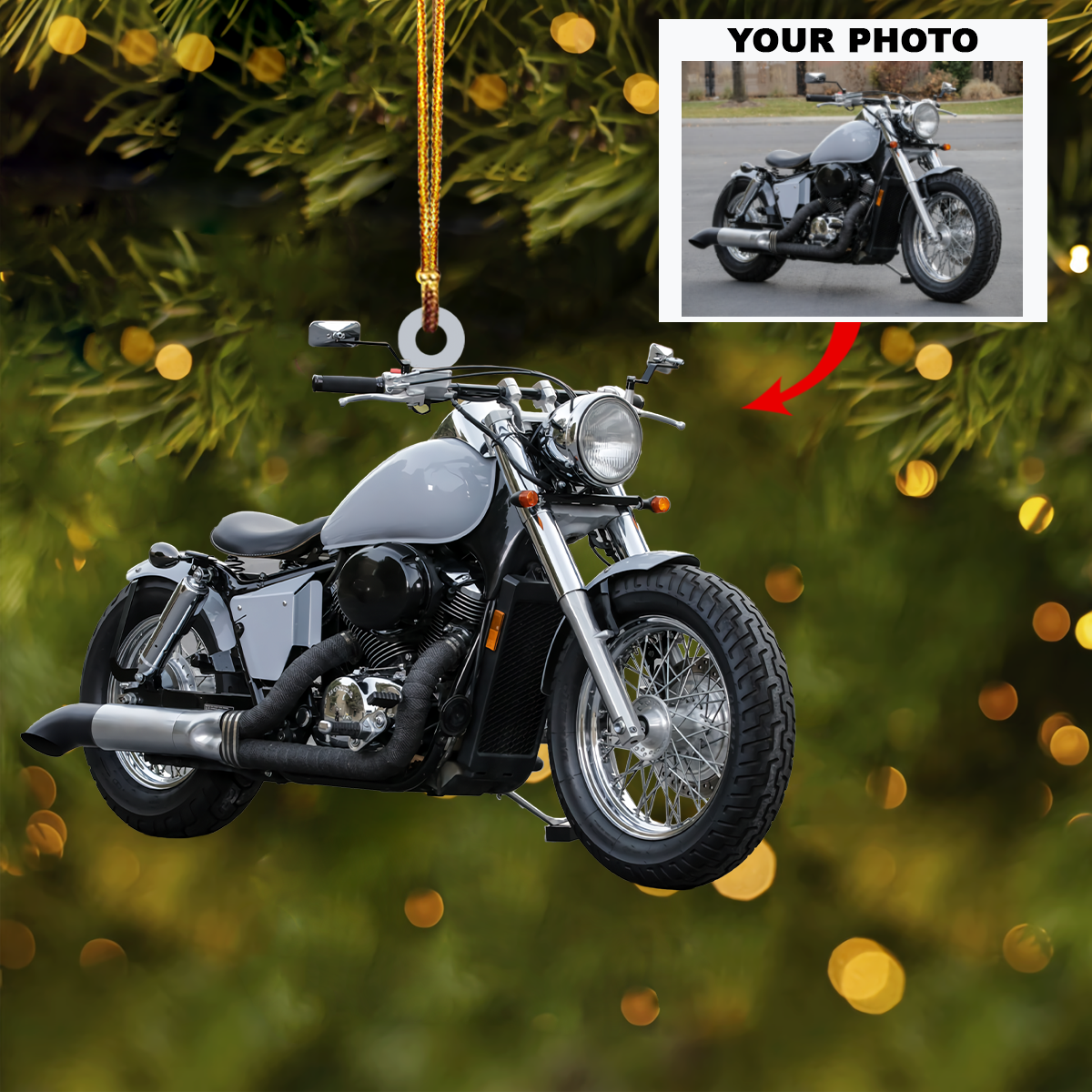 Personalized Photo Mica Ornament Customize Your Photo Christmas 2025