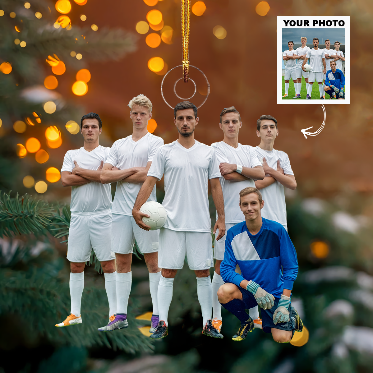 Personalized Photo Mica Ornament Customized Your Photo Ornament Christmas Birthday Gift