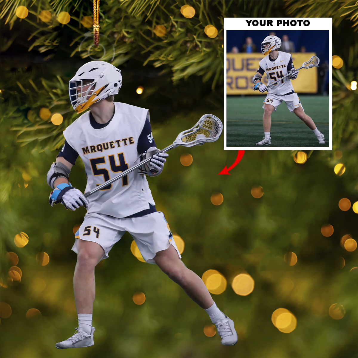 Personalized Photo Mica Ornament Customized Your Photo Ornament Cozy Christmas(1)