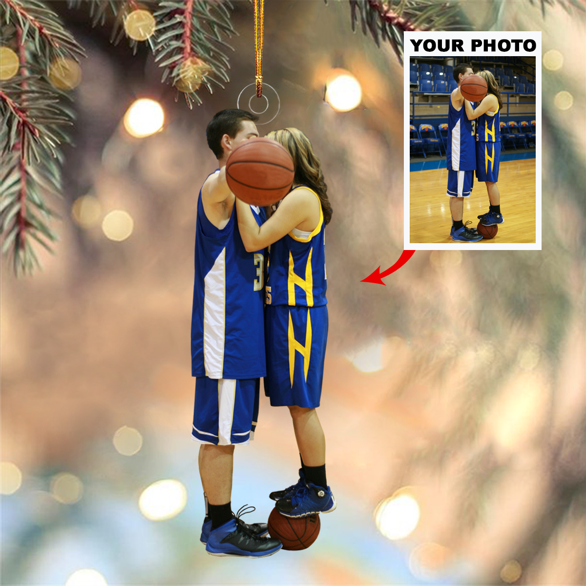 Personalized Photo Mica Ornament Customized Your Photo Ornament Merry Christmas