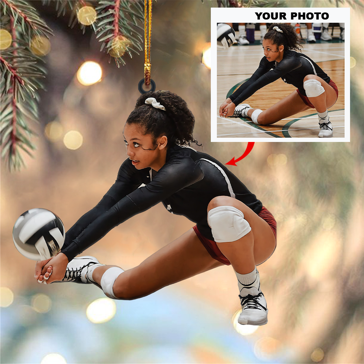 Personalized Photo Mica Ornament Customized Your Photo Ornament V1