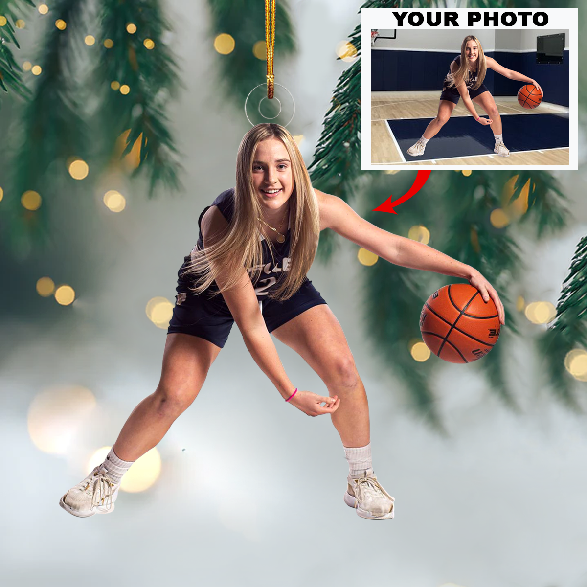 Personalized Photo Mica Ornament Customized Your Photo Ornament V10