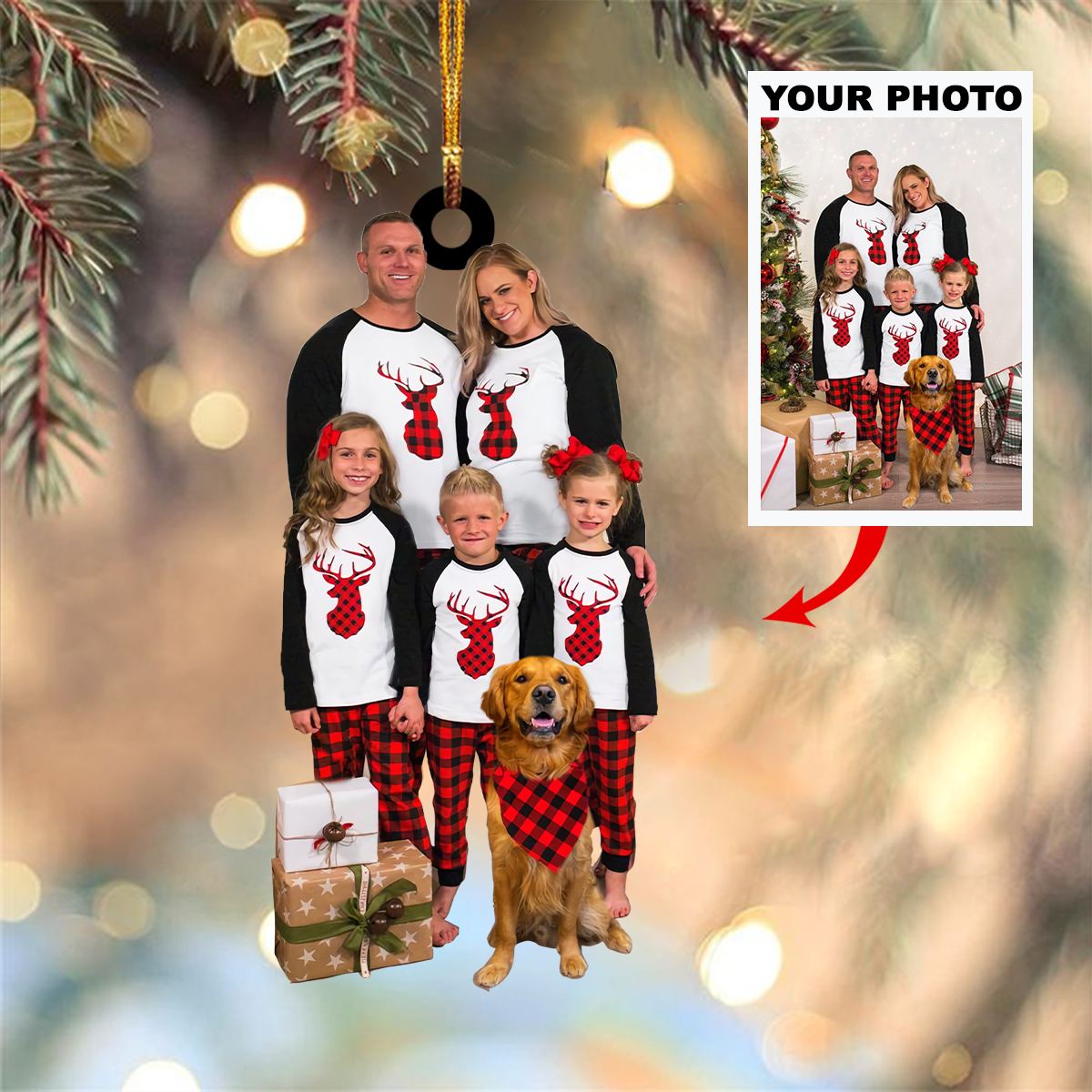 Personalized Photo Mica Ornament Customized Your Photo Ornament V2 Christmas 2025