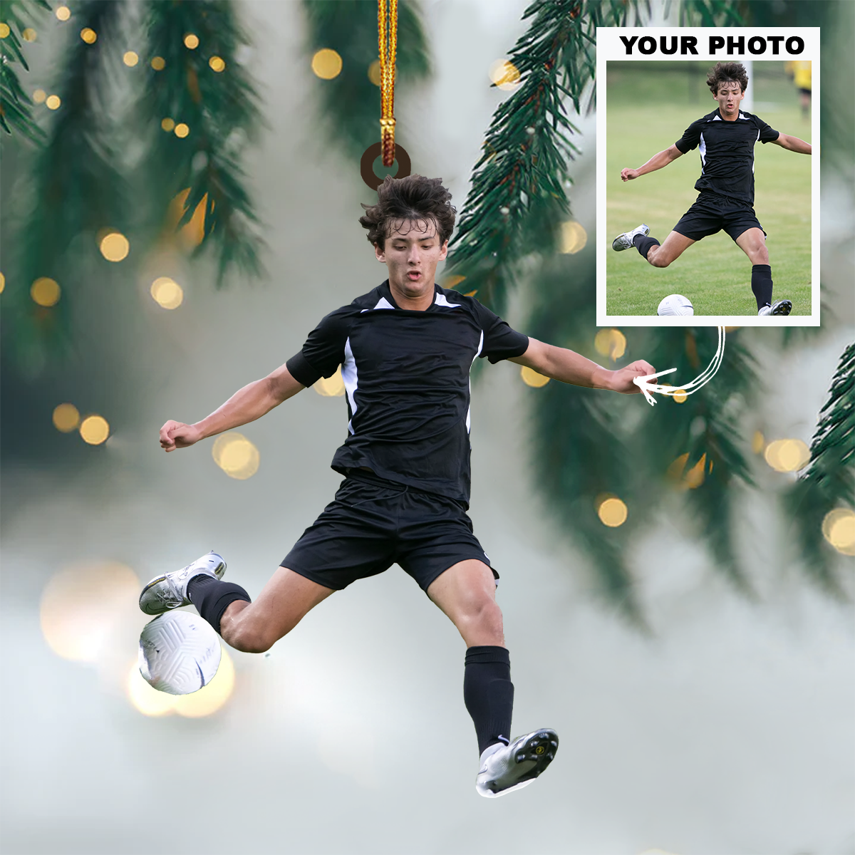 Personalized Photo Mica Ornament Customized Your Photo Ornament V4