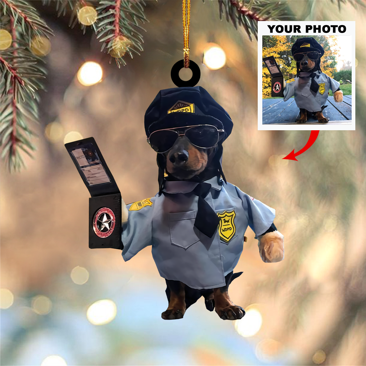Personalized Photo Mica Ornament Customized Your Photo Ornament V4 Christmas 2025