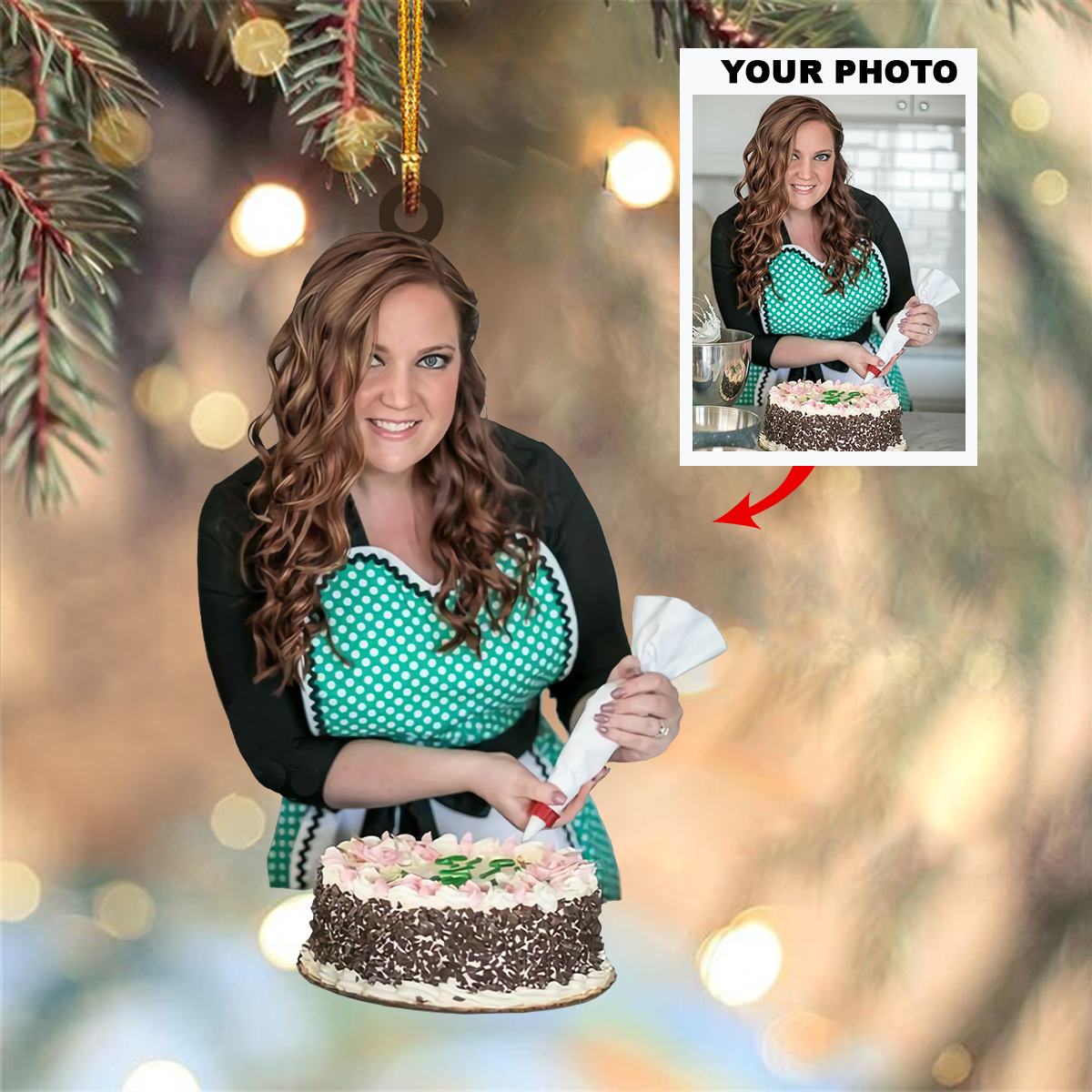 Personalized Photo Mica Ornament Customized Your Photo Ornament V5 Christmas 2025