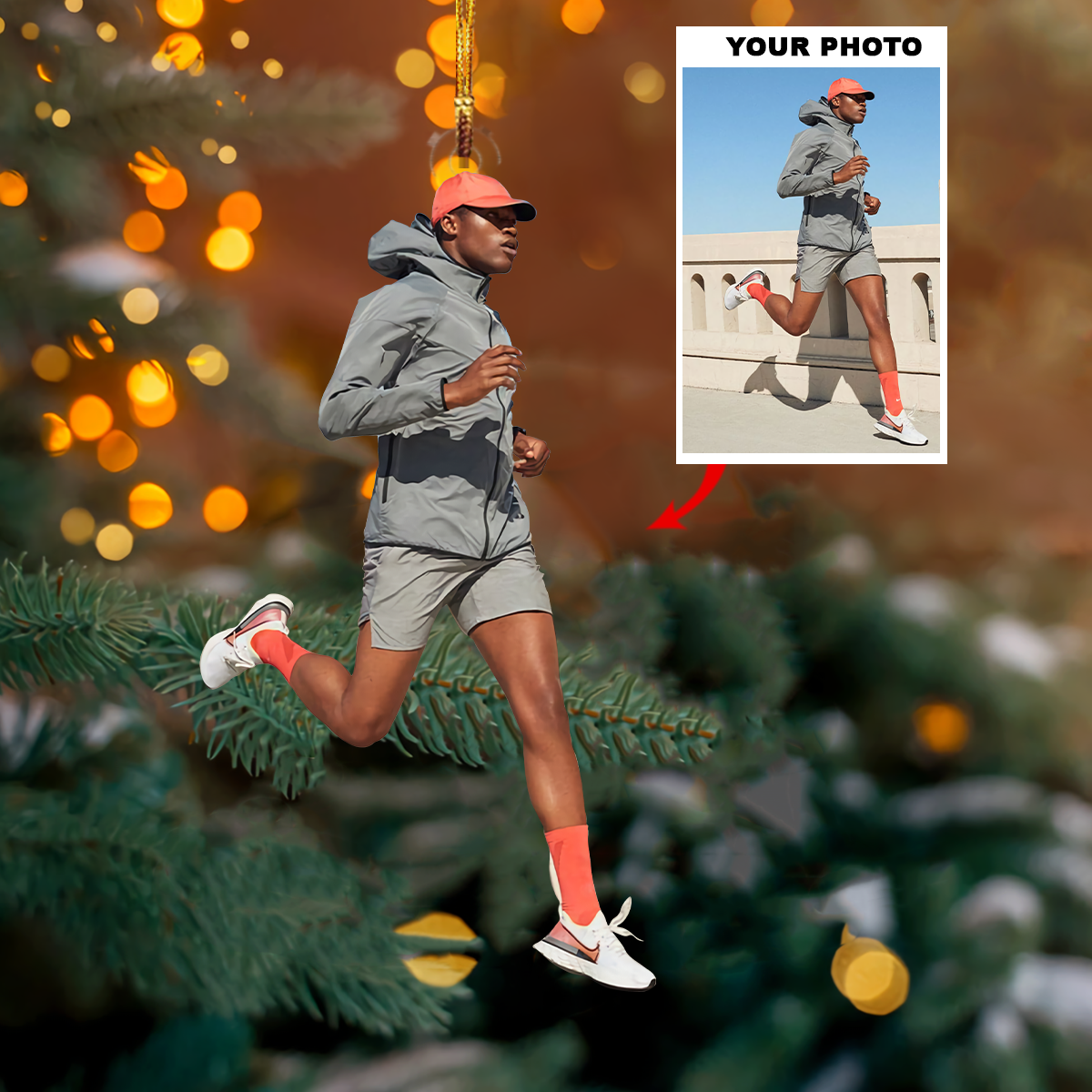 Personalized Photo Mica Ornament Customized Your Photo Ornament Yuletide Special