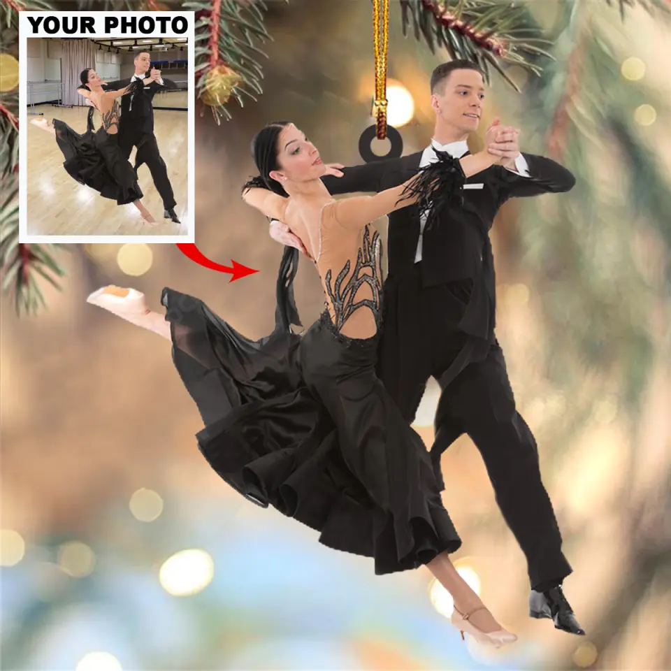 Personalized Photo Mica Ornament Gift For Ballet Lover Dancers Don T Need Wings To Fly