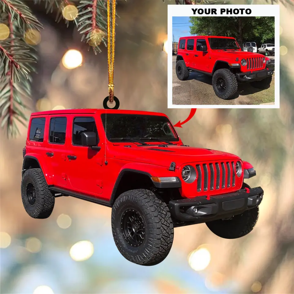 Personalized Photo Mica Ornament Gift For Car Lover I M A Simple Woman