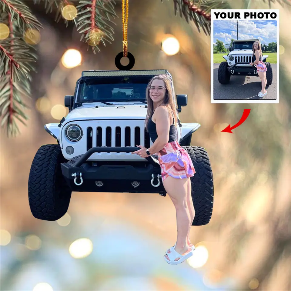 Personalized Photo Mica Ornament Gift For Car Lover Love My Car
