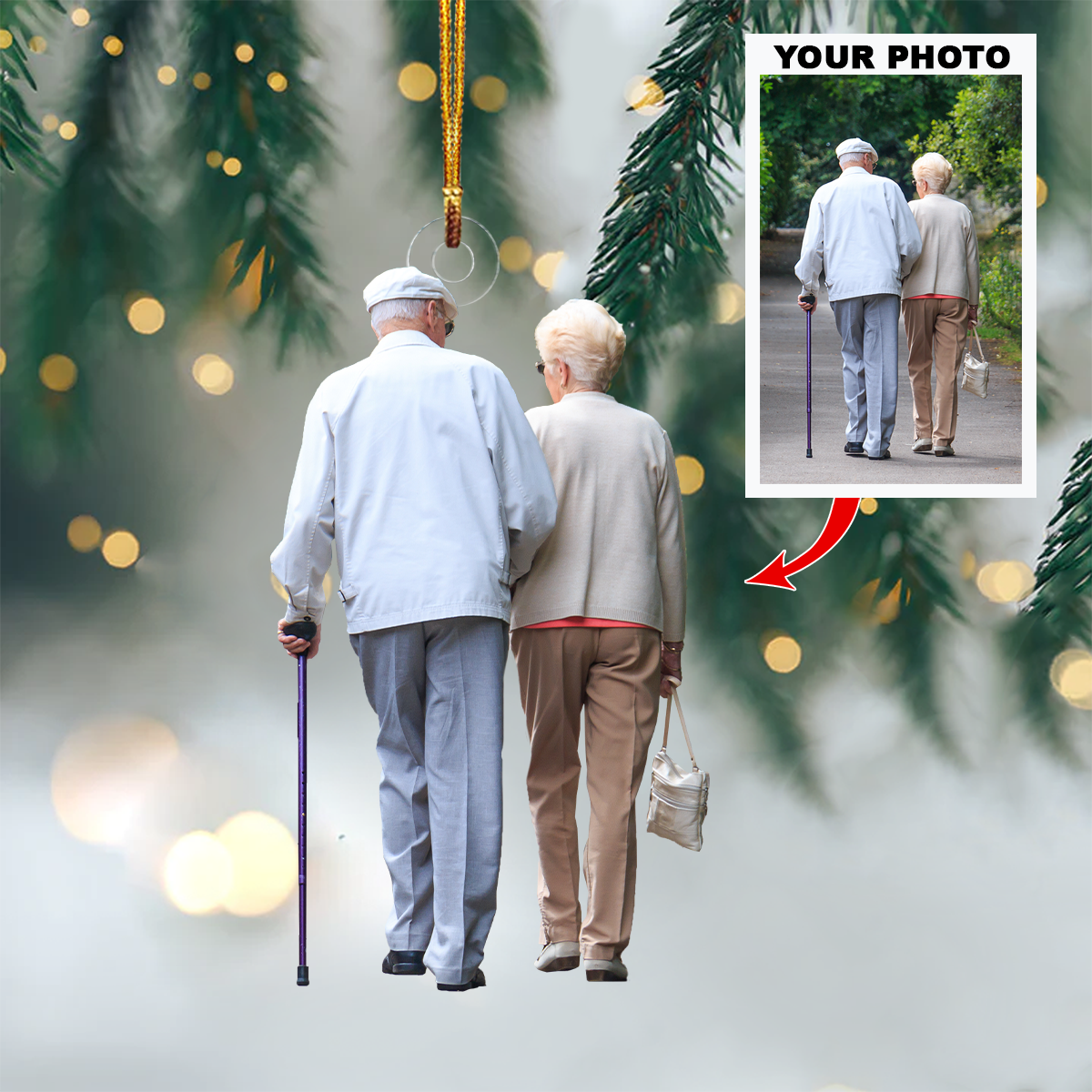 Personalized Photo Mica Ornament Gift For Family Member Customized Your Photo Ornament 3