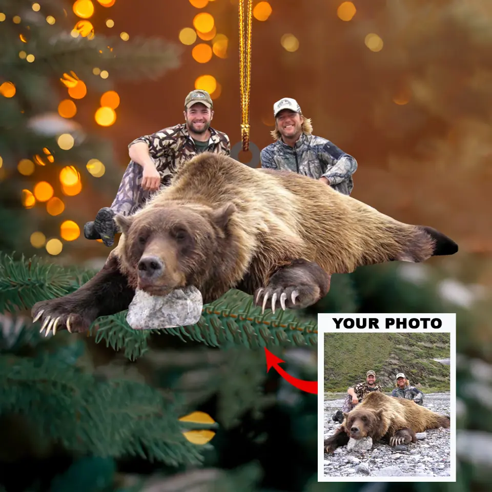 Personalized Photo Mica Ornament Gift For Hunting Lover Wild Hunting 2
