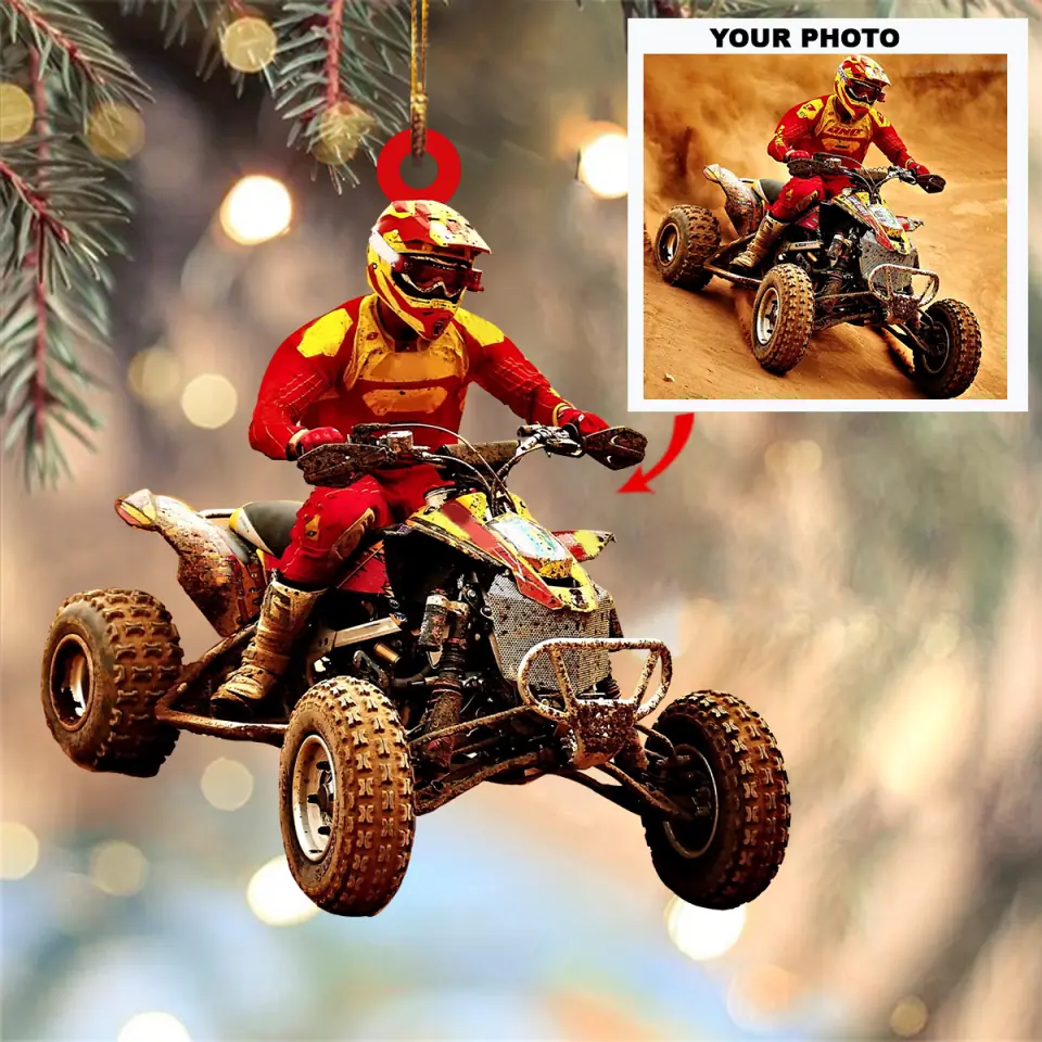 Personalized Photo Mica Ornament Gift For Racing Lover Racing Is My Life