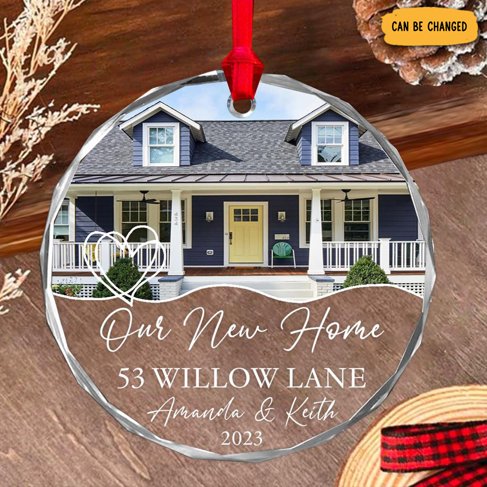 Personalized Photo New Home Christmas Ornament Xmas Decor Christmas Housewarming Presents