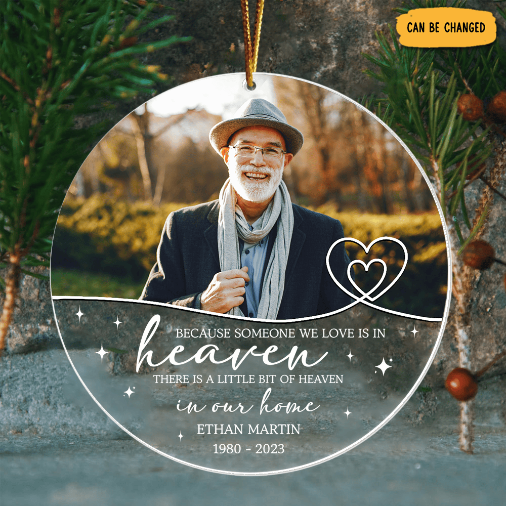 Personalized Photo Someone We Love Christmas Ornament Picture Christmas Ornaments Tribute Gifts