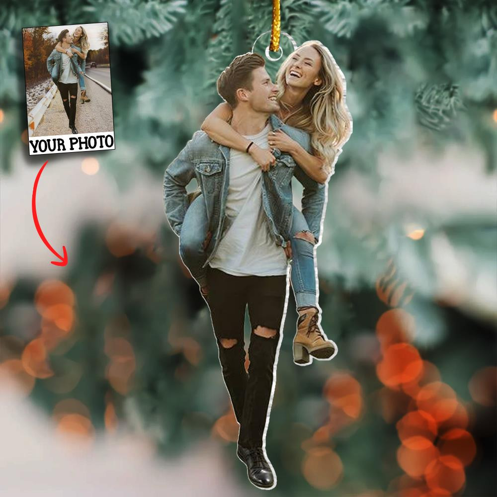 Personalized Photo You Are My Christmas Wish Christmas Ornament Xmas Decor Couple Gifts