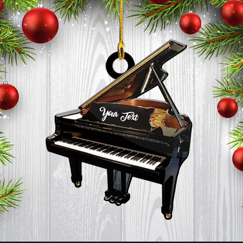 Personalized Piano Acrylic Ornament for Piano Player Gift for Daughter and Son Piano Ornament Christmas Gift