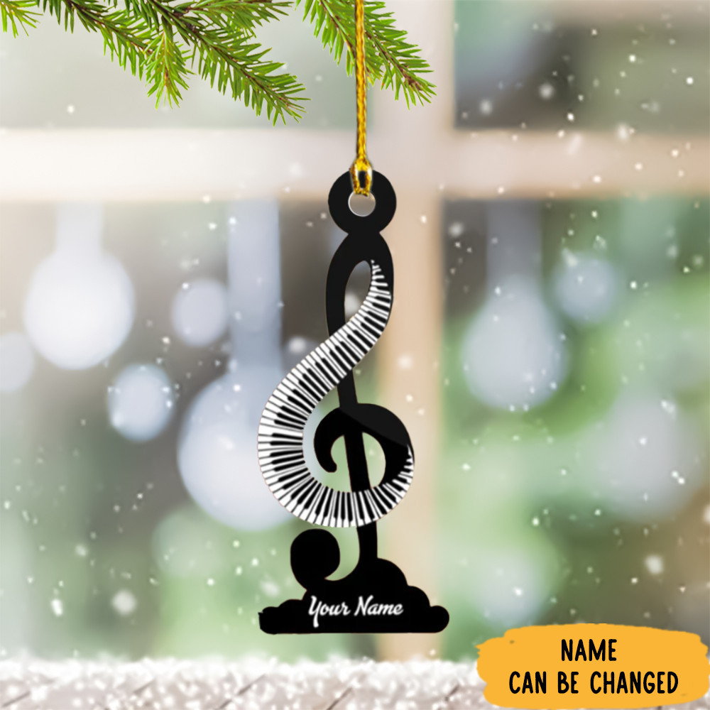 Personalized Piano Ornament Piano Player Christmas Ornament Decor Gifts