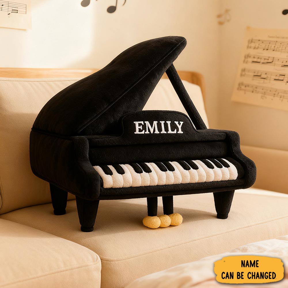 Personalized Piano Pillow Music Themed Sofa Accent Couch Pillow Piano Players Gifts