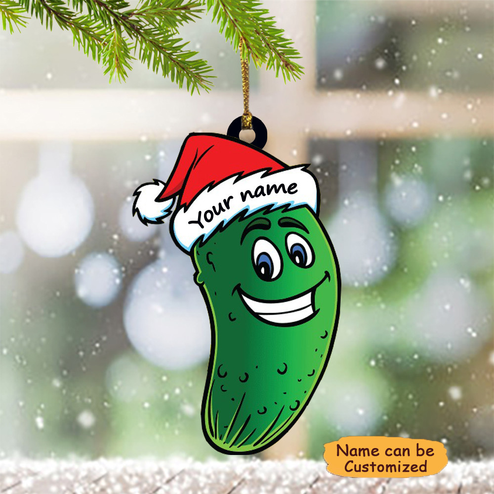 Personalized Pickle Christmas Ornament 2024 Pickle Christmas Tree Ornament Decorations