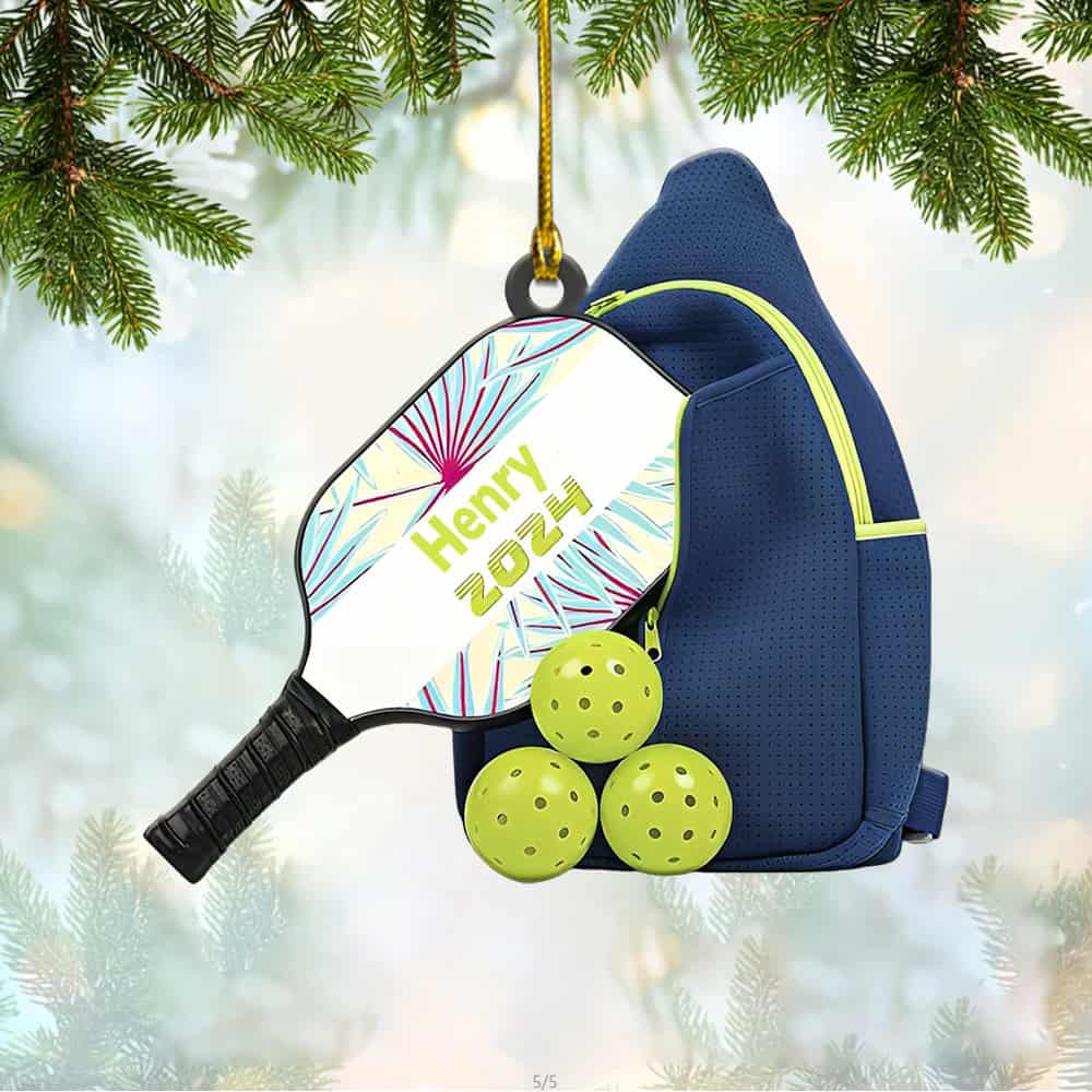 Personalized Pickleball Christmas Ornament Gift For Pickleball Lovers