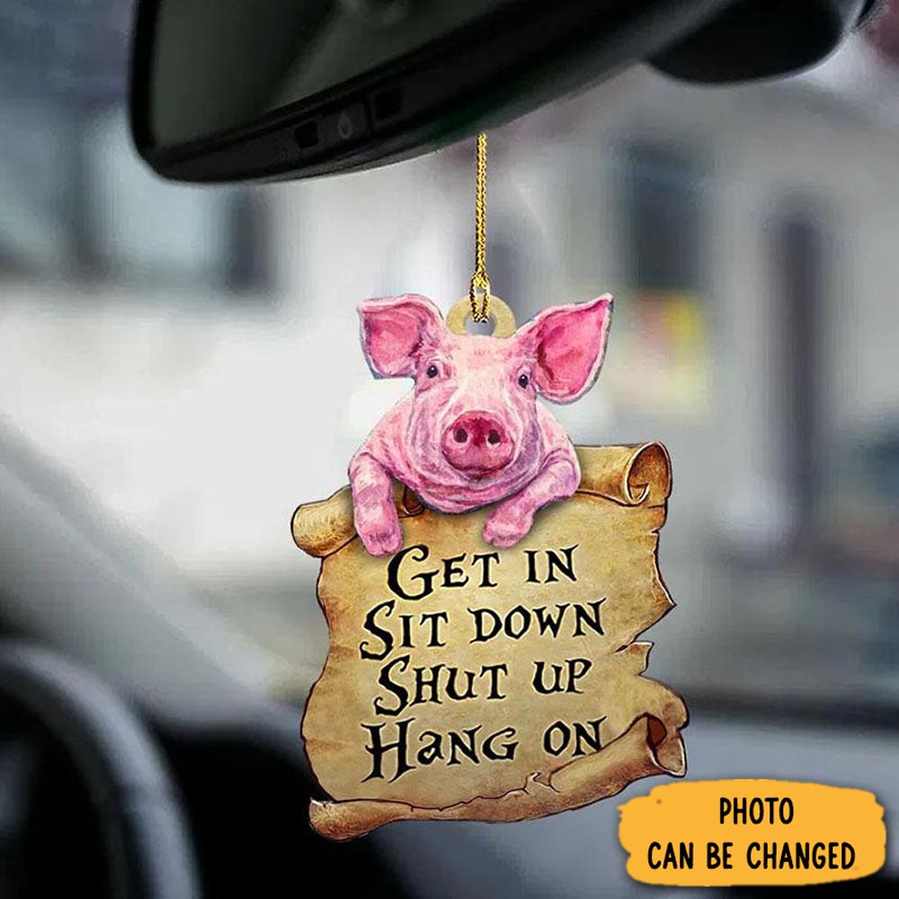 Personalized Pig Get In Ornament Beautiful Holiday Ornament Keepsake