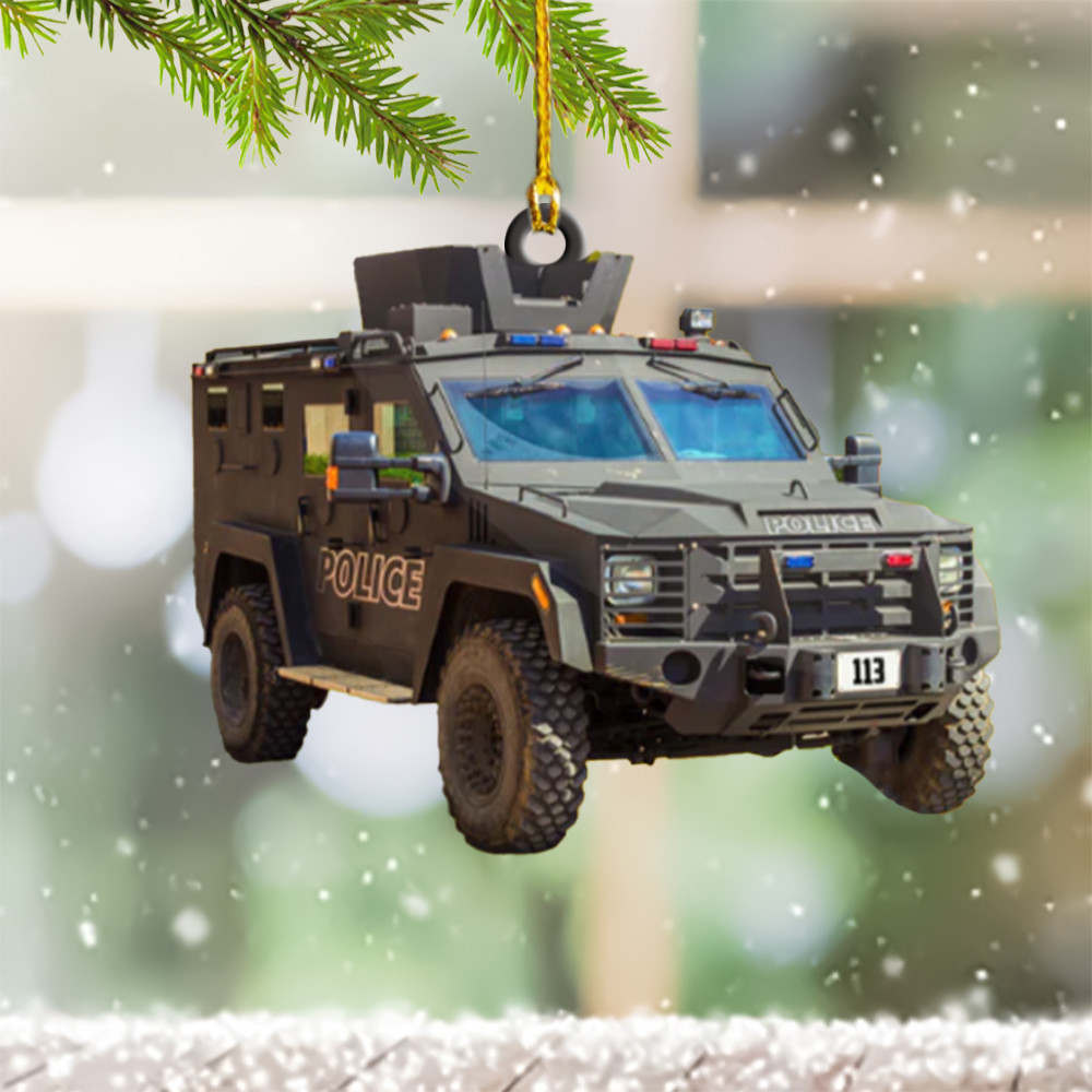 Personalized Police Christmas Ornament Police Car Ornament Decorations Gift Ideas