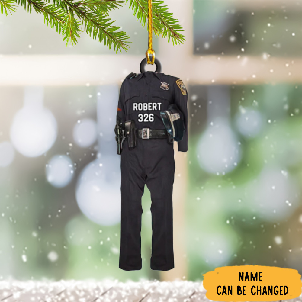 Personalized Police Christmas Ornaments 911 Dispatcher Christmas Ornaments Gift