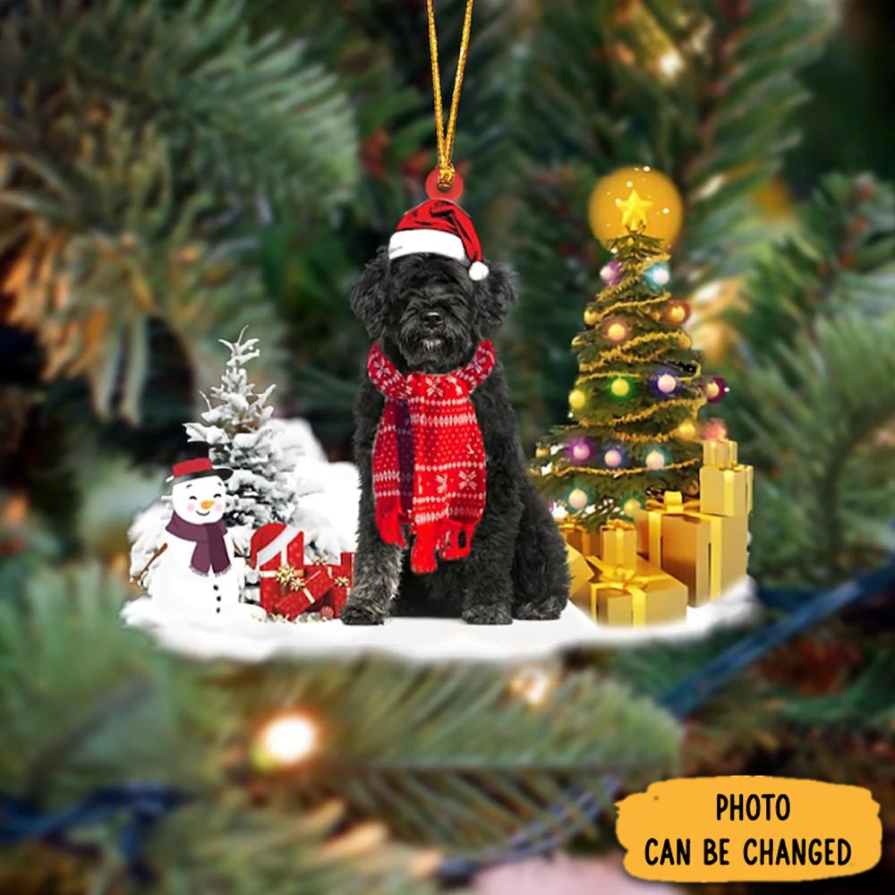Personalized Portuguese Water Dog Christmas Ornament Heartwarming Holiday Ornament Gift