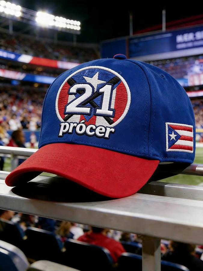 Personalized Puerto Rico 21 Procer Clemente Baseball Cap World Classic 2026 Boricua Tribute Hat Best Gift For Fans