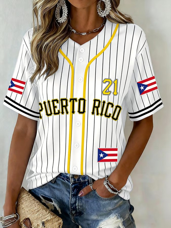 Personalized Puerto Rico Stars Baseball Jersey Shirt World Classic 2026 Boricua Flag Design National Team Apparel Gift