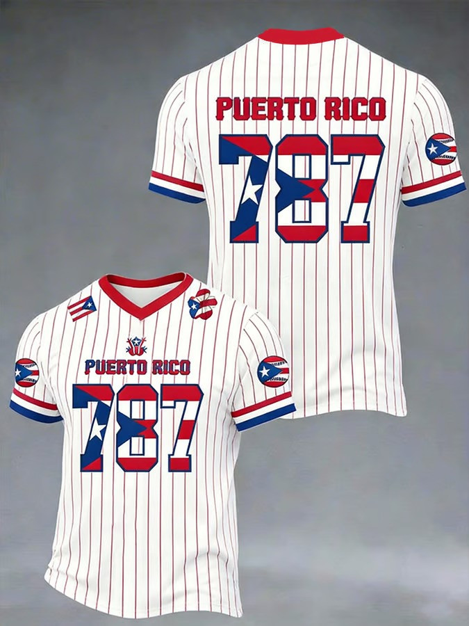 Personalized Puerto Rico WBC 2026 787 Baseball Jersey Shirt PR Fan Shirt Best Gift For Puerto Rican Fans