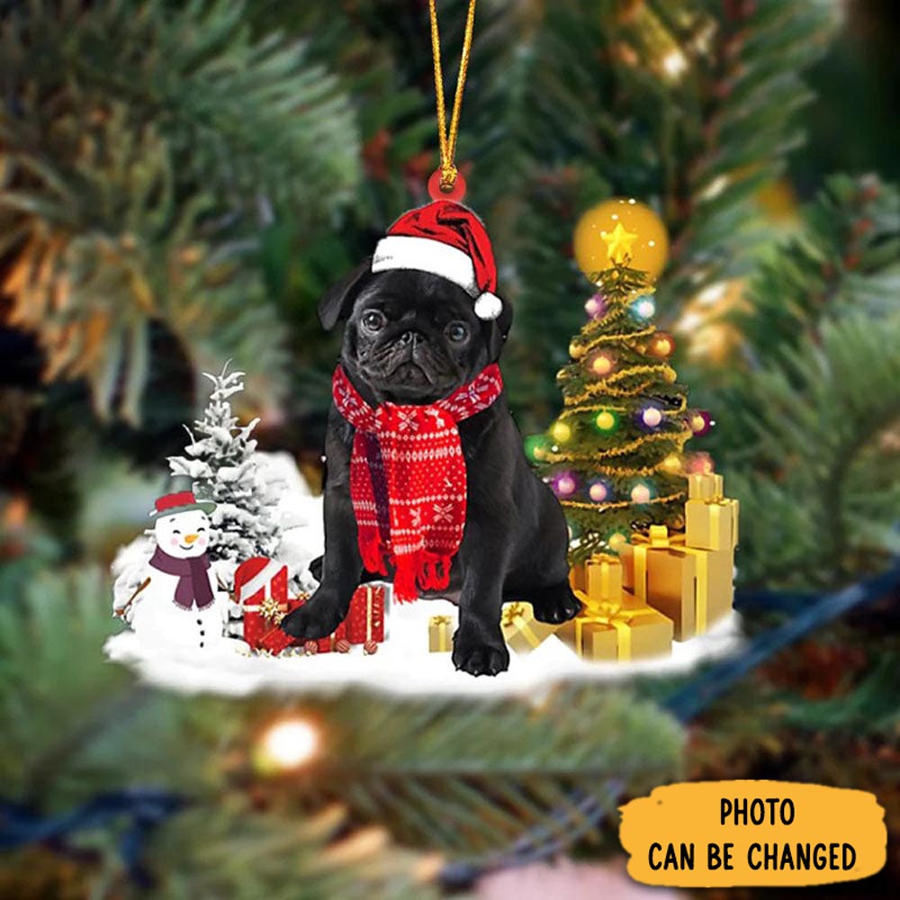 Personalized Pug Christmas Ornament Adorable Easter Ornament Keepsake