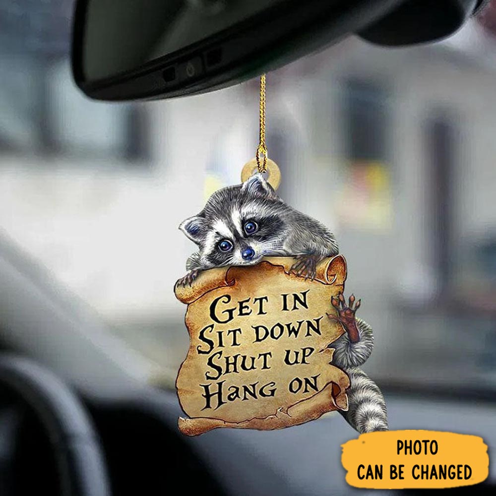 Personalized Raccoon Get In Ornament Elegant Tree Ornament Decoration