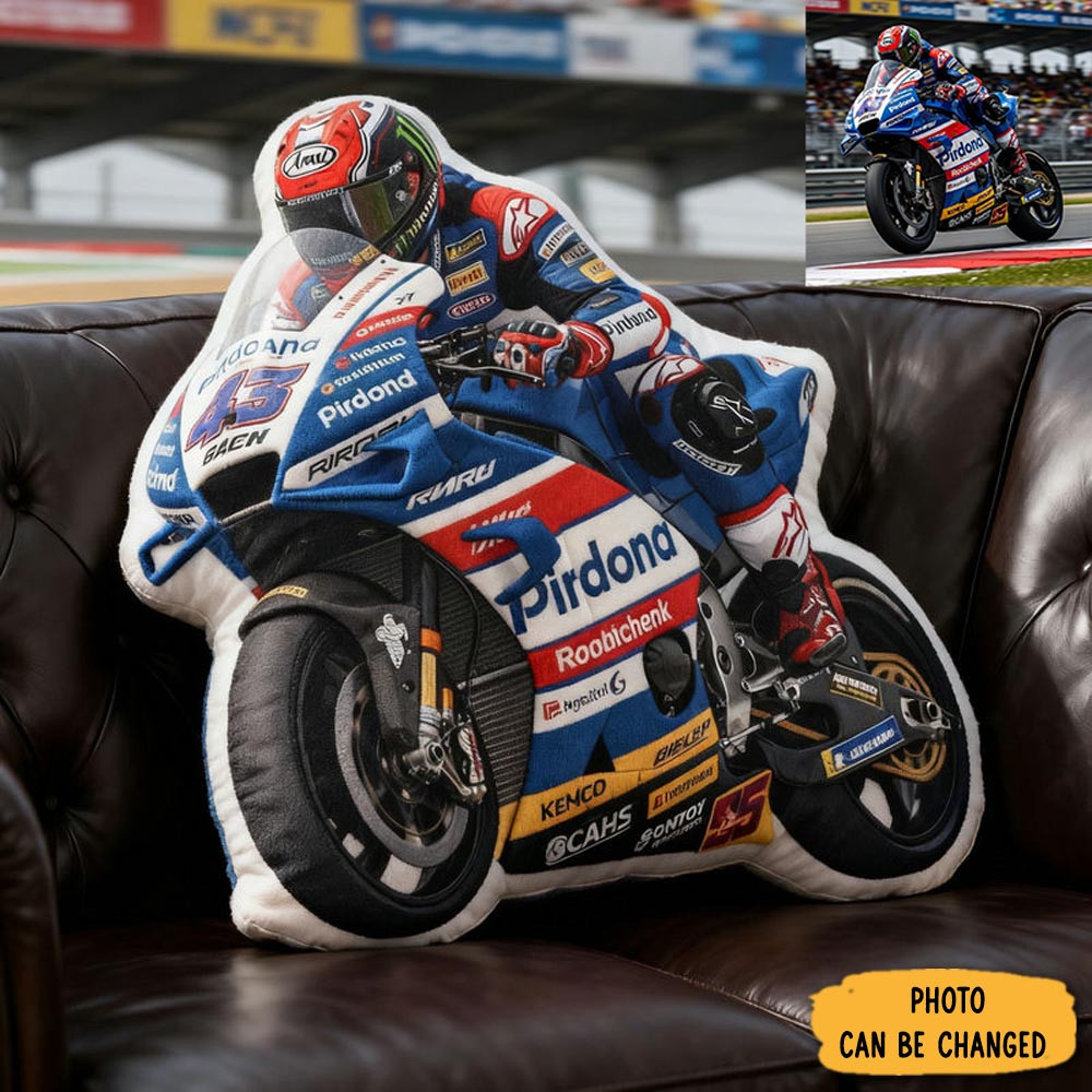Personalized Racer Pillow Sport Themed Sofa Decor Gifts For Sport Lovers