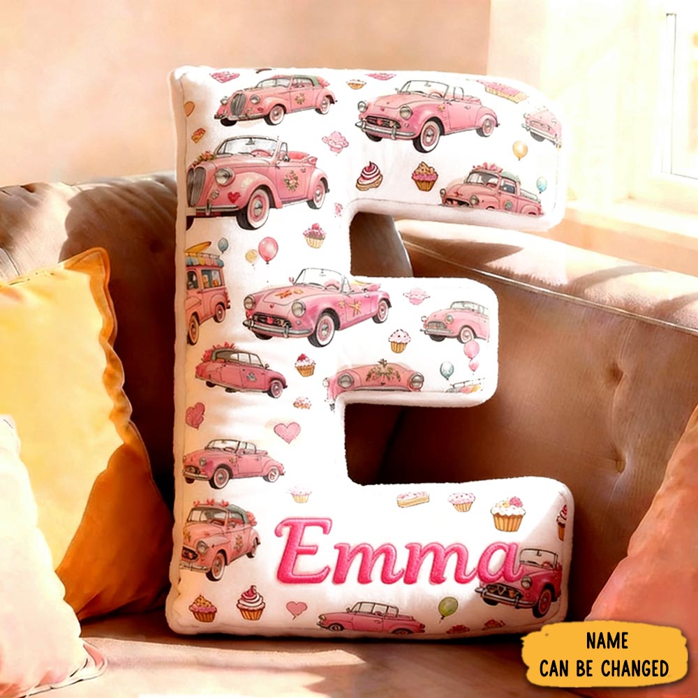 Personalized Racing Car Pillow Custom Name 3d Graphic Print Cushion Gift For Racers And Car Lovers