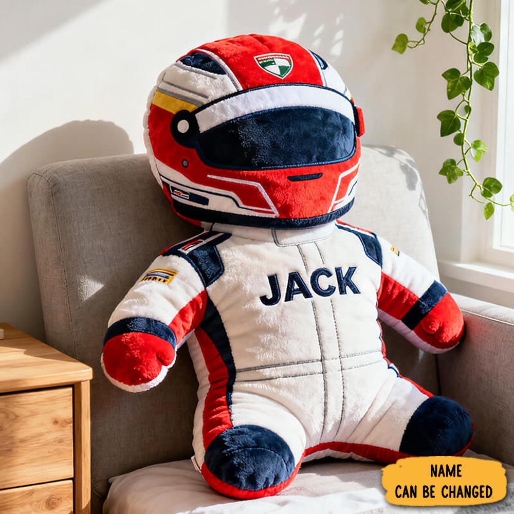 Personalized Racing Driver Pillow Sport Design Home Decor Throw Pillow Custom Gifts