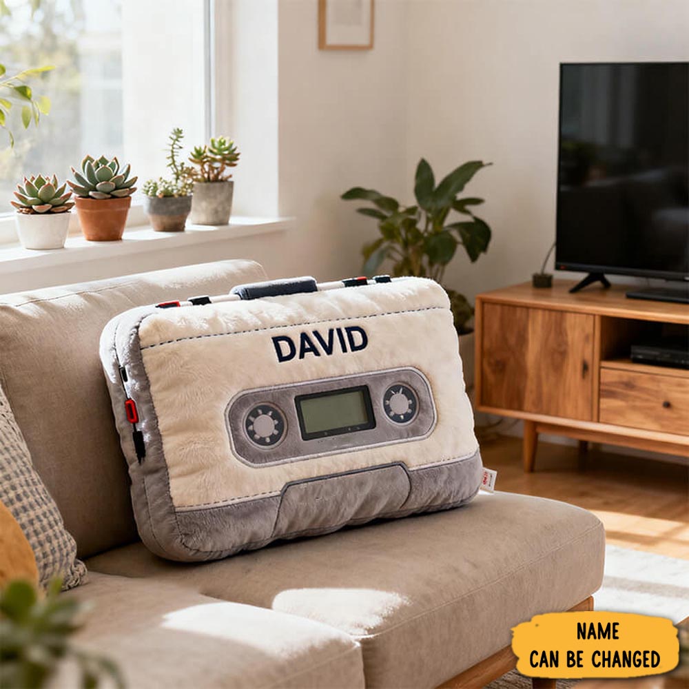 Personalized Radio Pillow Music Themed Sofa Accent Home Decor Gifts For Friends