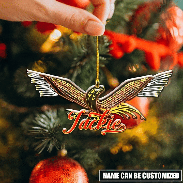 Personalized Ravens Pacific Northwest Christmas Ornament Haida Art Animal Merch