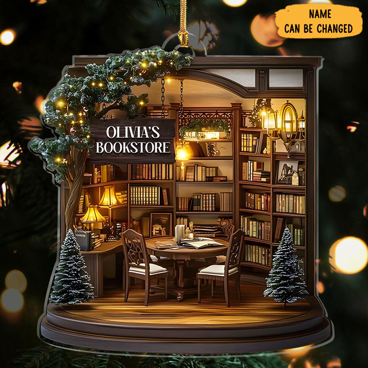 Personalized Reading Room Christmas Ornament Christmas Tree Decor Good Gifts For Readers
