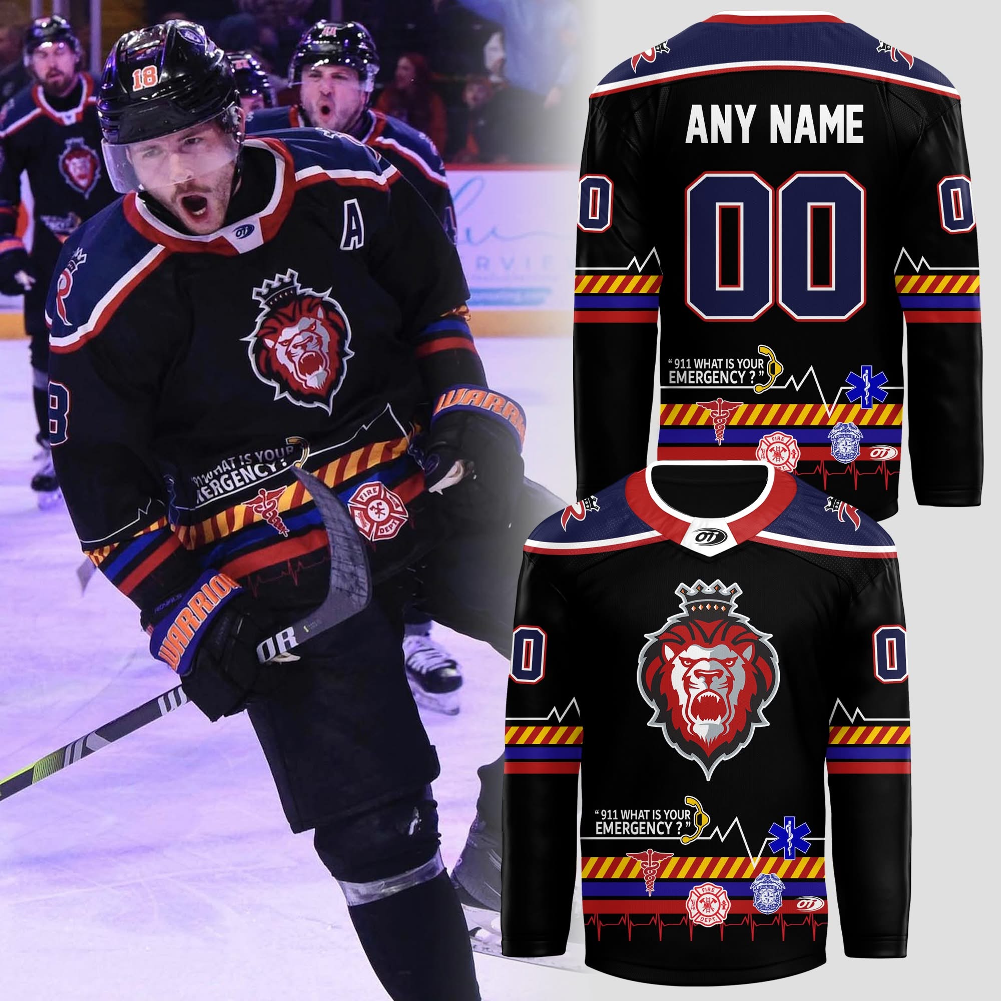 Personalized Reading Royals Firefighters 2025 Limited Edition Hockey Jersey Reading Royals Merch Best Gifts For Hockey Players