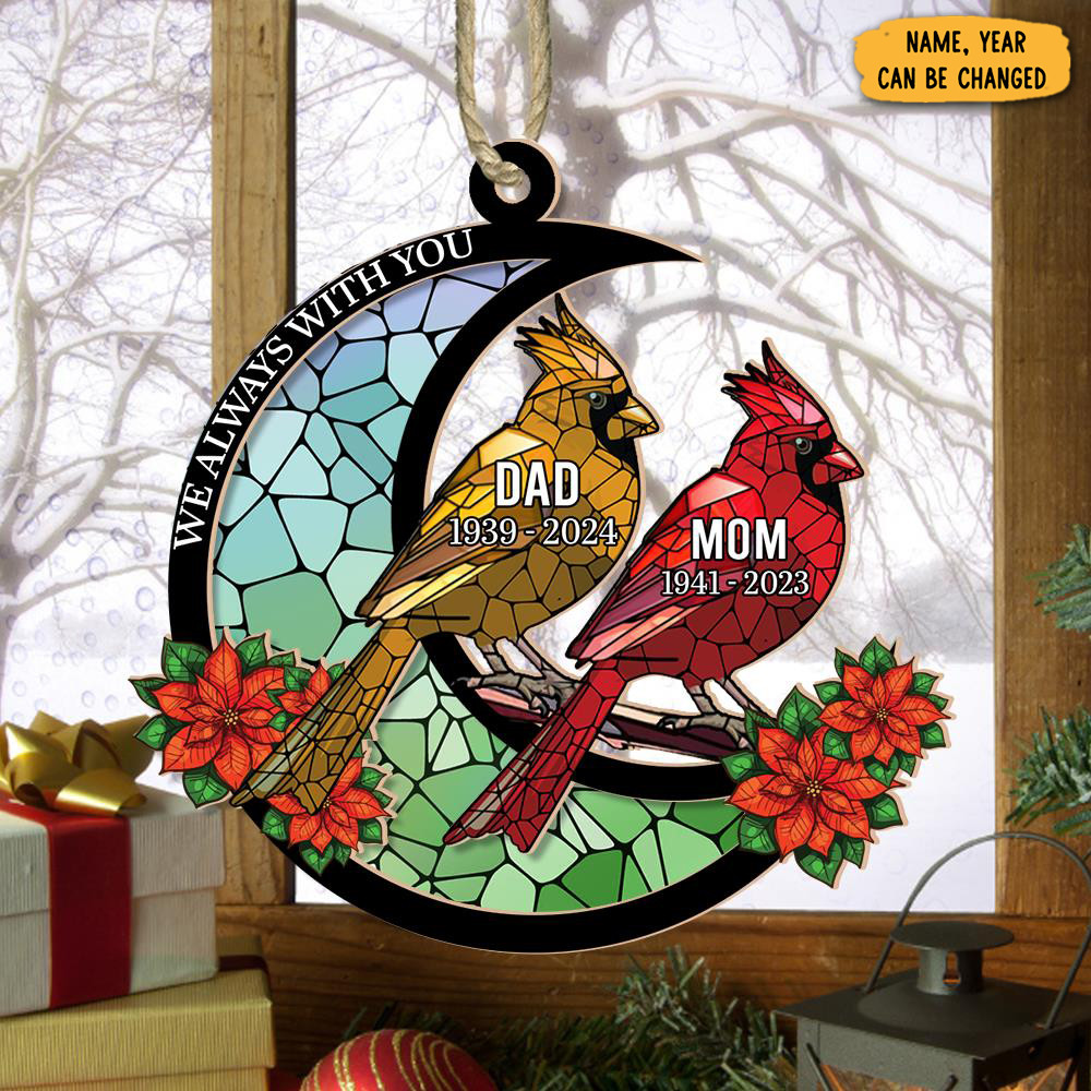 Personalized Red Cardinal Christmas Ornament Christmas Tree Decorations Memorial Xmas Gifts