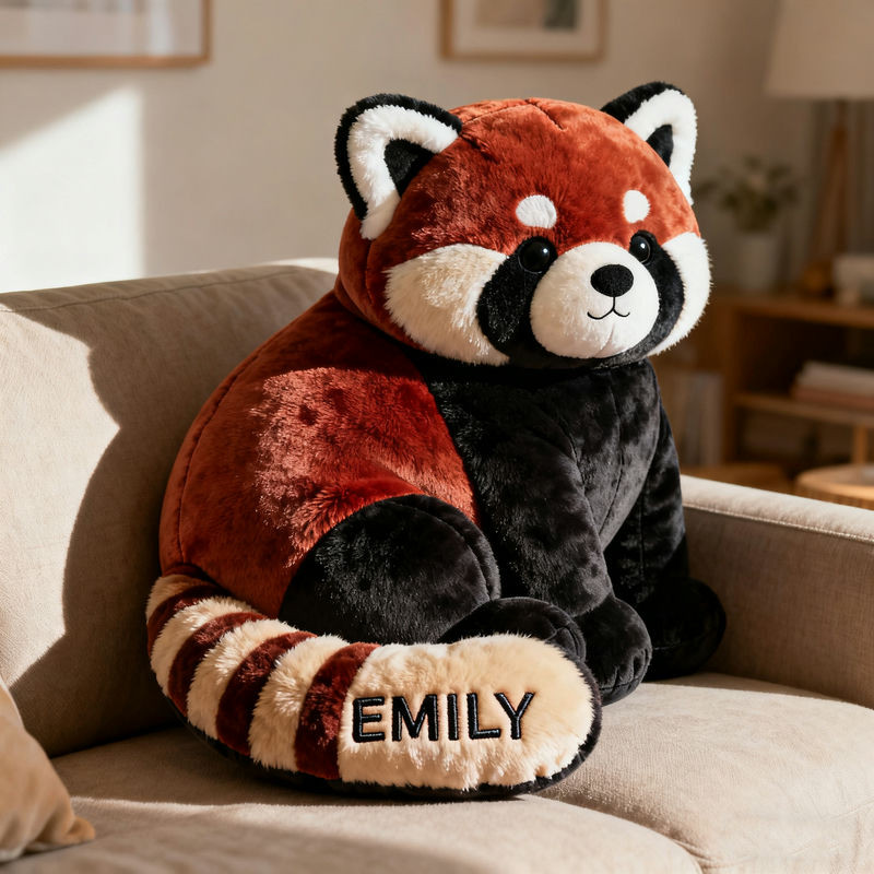 Personalized Red Panda Pillow Sofa Decor Christmas Gifts Ideas For Red Panda Lovers