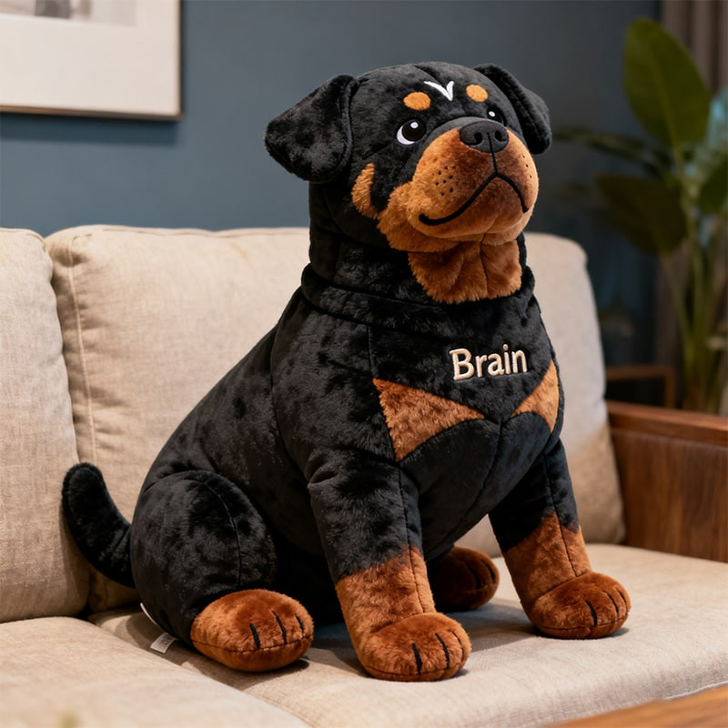 Personalized Rottweiler Pillow Sofa Decor Christmas Gifts For Rottweiler Dog Lovers