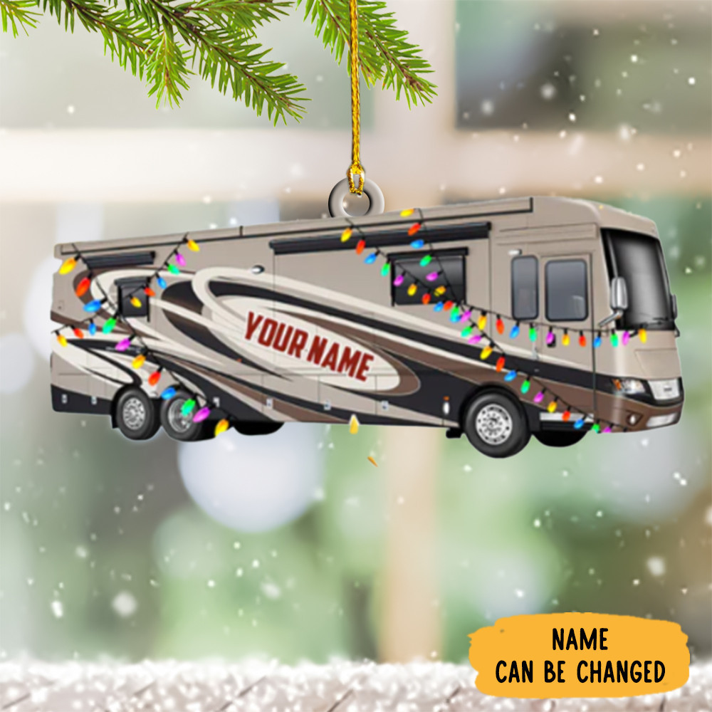 Personalized Rv Christmas Ornament Motorhome Christmas Tree Ornaments 2024