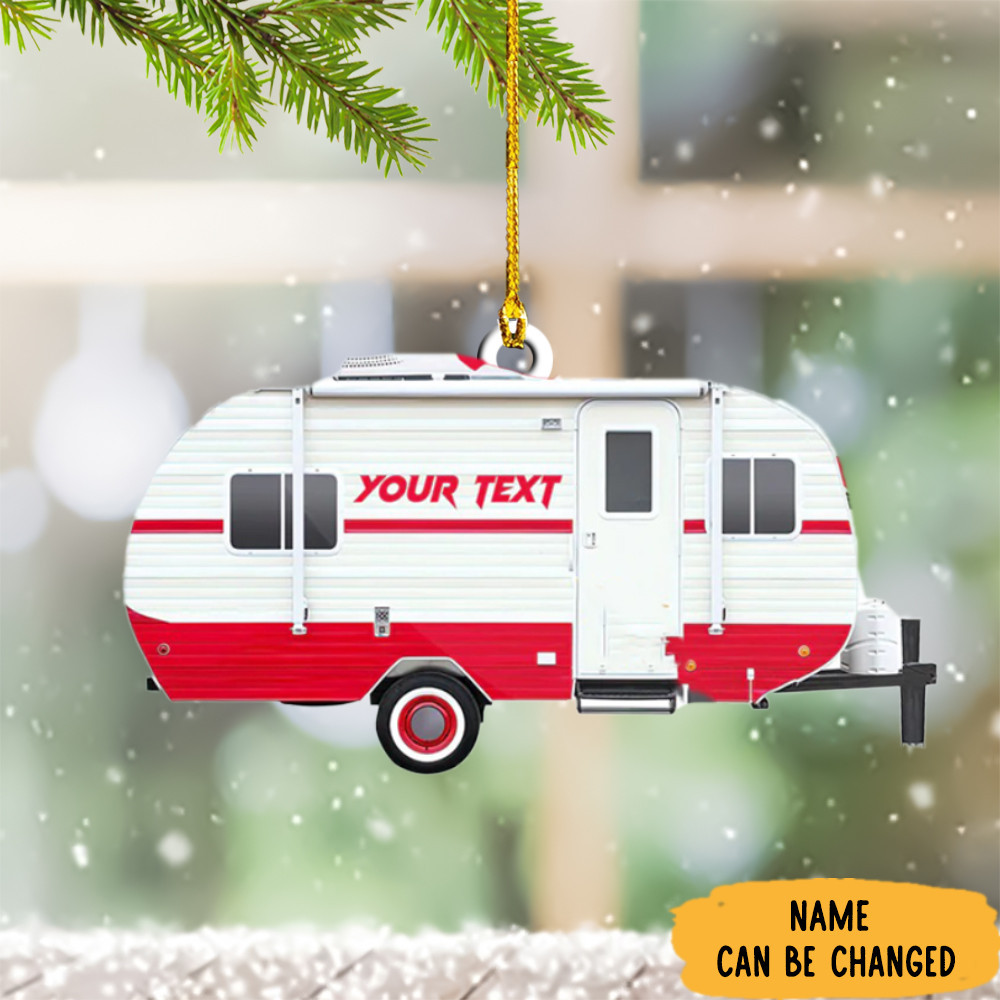 Personalized Rv Christmas Ornament Travel Trailer Christmas Ornament 2024