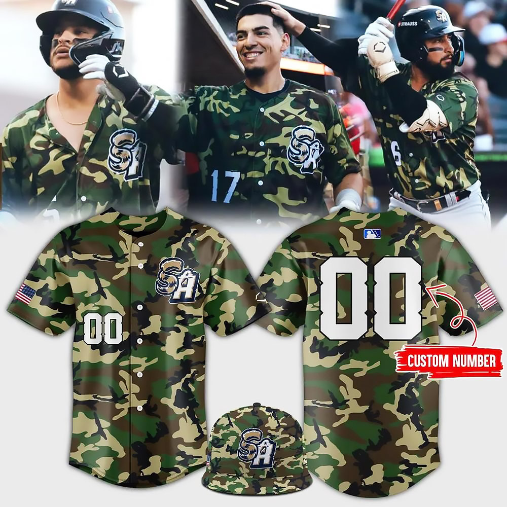 Personalized San Antonio Missions Camouflage Limited Edition Baseball Jersey Best Gift For Baseball Fans
