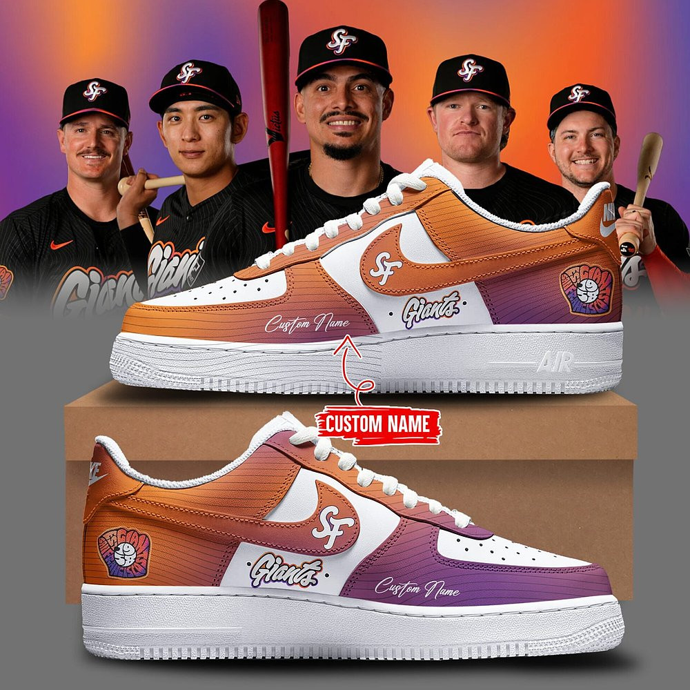 Personalized San Francisco Giants City Connect Air Force 1 Sneaker Limited Edition Best Gift For Baseball Fans